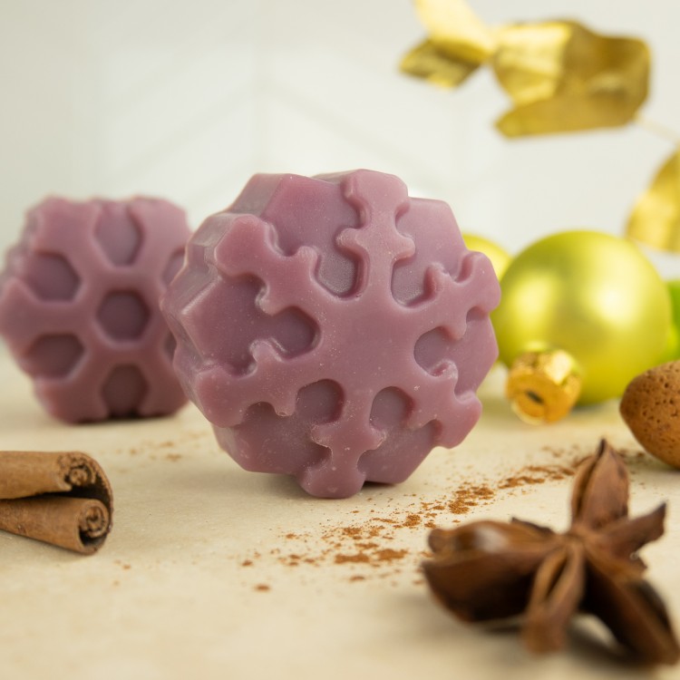 Seife Winterpunsch als Schneeflocke