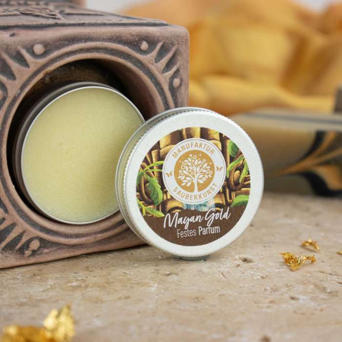 Mayan Gold Naturseife – Mit Kakaobutter, Olivenöl & Ghassoul Lava-Tonerde, Handgemacht & Vegan