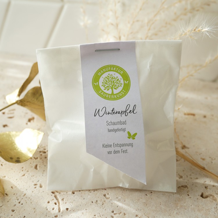 Schaumbad Winterapfel Probe
